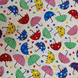 پارچه آشپزخانه طرح چتر رنگی