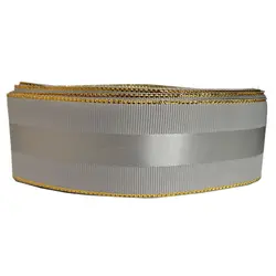 روبان طرح گروگرن لبه زری کد 211 طول 1 متر
