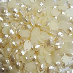 پولک مدل تراشدار مروارید بیضی M بسته 200 عددی