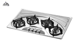 اجاق گاز استیل اخوان مدل G84 | هود سینک گاز