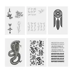 تتو موقت | طرح های خوشنویسی و فانتزی به همراه اسپری تتو موقت