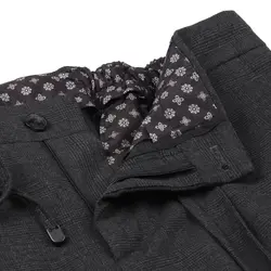 شلوار دمپا دوبل چهارخانه مردانه هوگرو 10405