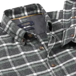 پیراهن چهارخانه آستین بلند پشمی هوگرو مردانه 10427