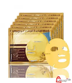 ماسک نقابی ورقه ای طلا و کلاژن گلد صورت GOLD FACIAL