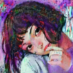 تابلو عکس نقاشی دختر زیبا