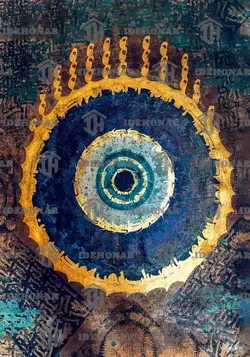 تابلو عکس نقاشی خط هم جانیو هم جانانی