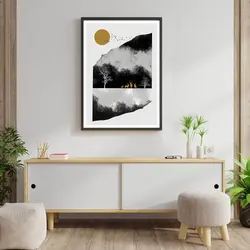 تابلو عکس گوزن های سیبری