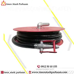 قرقره هوزریل با 15متر شیلنگ3/4اینچ داخل جعبه آتش نشانی (توپی فلزی)