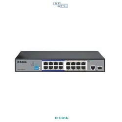 سوییچ شبکه D-LINK Desktop Switch دی لینک مدل DGS-F1016P - اینفینیتی نتورک