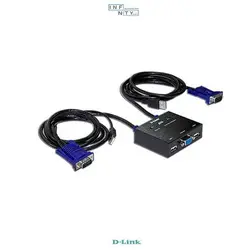 سوییچ 2 پورت USB KVM دی-لینک D-LINK مدل KVM-221 - اینفینیتی نتورک