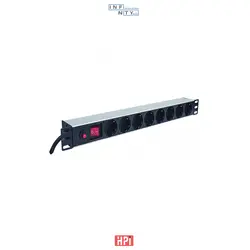 پاورماژول 8 پورت 1 یونیت ارت دار رکمونت مدل I-P0108HP