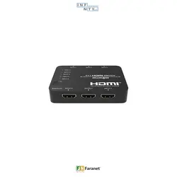 سوئيچ 5 پورت 2.0 HDMI با ریموت کنترل فرانت Faranet مدل FN-S251