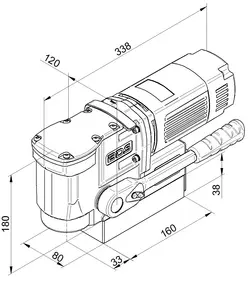 دستگاه دریل مگنت سبک بی دی اس مدل BDS MAB 155 | ایران بور
