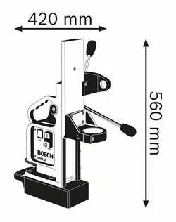 پایه دریل مگنت بوش Magnetic Drill Stand GMB 32 | ایران بور