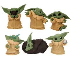 فیگور شخصیت بیبی یودا مجموعه 6 عددی - عروسک پولیشی | فروش اسباب بازی