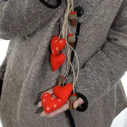 لوازم کادویی آویز قلب و بلوط