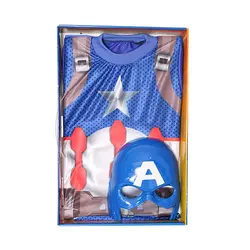 لباس عضلانی کاپیتان آمریکا سایز 4 تا 8 سال