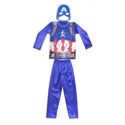 لباس عضلانی کاپیتان آمریکا سایز 4 تا 8 سال