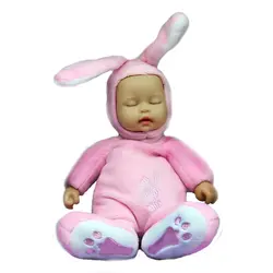 عروسک نوزاد خواب لاکی بیبی کد65 ارتفاع25 سانتی متر - عروسک پولیشی | فروش اسباب بازی