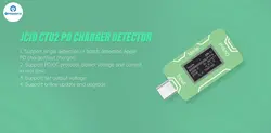 تستر شارژر JC CT02 PD مناسب تشخیص شارژر اصل از فیک