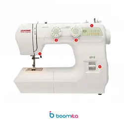 چرخ خیاطی ژانومه مدل 2212 تحویل 15 الی 20 روزه - فروشگاه اینترنتی آی تی اروند