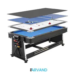 میز بازی COOLBABY سه در یک ، بیلیارد ، ایرهاکی ، پینگ پنگ - فروشگاه اینترنتی آی تی اروند