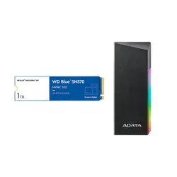 هارد اینترنال وسترن دیجیتال WD Blue SN570 NVMe 1TB + هارد باکس ای دیتا مدل EC700G - آی تی مال