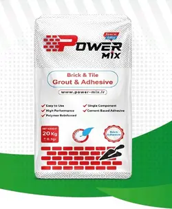 چسب آجرنما-پاورمیکسpower mix-چسب پاور میکس۲۰کیلویی