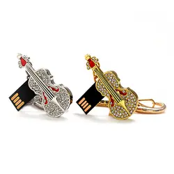 فلش مموری ویولن نگین دار Diamond Crystal - فروشگاه جاهد (jahedshop)