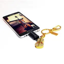 فلش مموری ویولن نگین دار Diamond Crystal - فروشگاه جاهد (jahedshop)