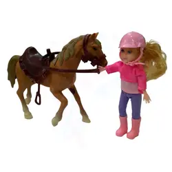 اسباب بازی عروسک دختر اسب سوار - اسباب بازی جاپاتوی
