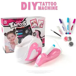 ست آرایشی طراحی تتو موقت به همراه دستگاه قلم دار الکتریکی Tattoos Super Party - اسباب بازی جاپاتوی