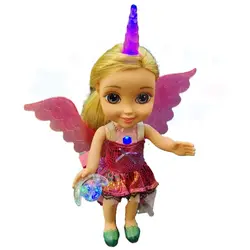 عروسک مدل بال فرشته طرح یونیکورن ارتفاع 34 سانتی‌متر - اسباب بازی جاپاتوی