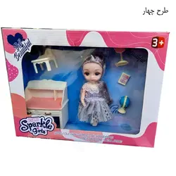 عروسک مفصلی چشم تیله ای با وسایل - اسباب بازی جاپاتوی