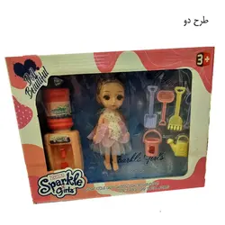 عروسک مفصلی چشم تیله ای با وسایل - اسباب بازی جاپاتوی