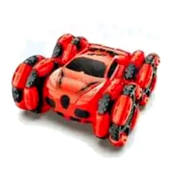 ماشین کنترلی چرخ کپسولی مهاجم قرمز سبز RC car Stunt Car CQ-508 - اسباب بازی جاپاتوی