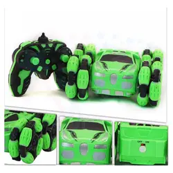 ماشین کنترلی چرخ کپسولی مهاجم قرمز سبز RC car Stunt Car CQ-508 - اسباب بازی جاپاتوی