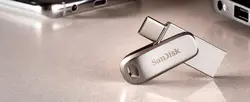 فلش مموری 128 گیگابایت Type C سن دیسک SanDisk Ultra Dual Drive Luxe SDDDC4