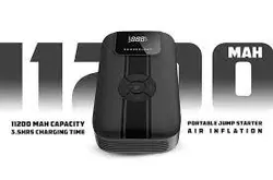 جامپ استارتر و کمپرسور باد 11200 میلی آمپر Powerology Jump Starter With Air Compressor PPBCHA13