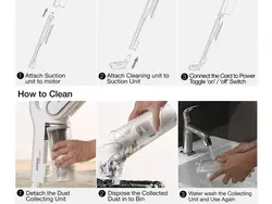 جارو برقی شیائومی Xiaomi Deerma DX700 / DX700s 2 in 1 Vertical Handheld Vacuum Cleaner توان 600 وات