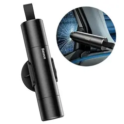 چکش اضطراری بیسوس Baseus Sharp Tool Safety Hammer CRSFH-0G دارای کاتر کمربند