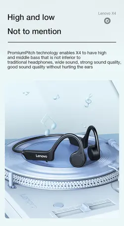 هندزفری بلوتوث القایی لنوو Lenovo X4 Bone Conduction IP56
