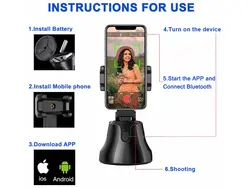 هولدر رومیزی و گیمبال توتو TOTU Apai Genie 360 Smart Tracking Gimbal Holder با قابلیت ردیابی حرکت