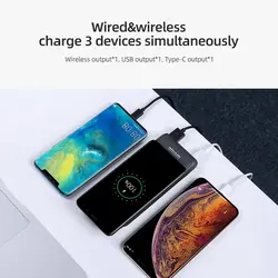 پاوربانک وایرلس و داک شارژ نیلکین Nillkin PowerMount NKA08 PD Wireless Power Bank Dock توان 10 وات