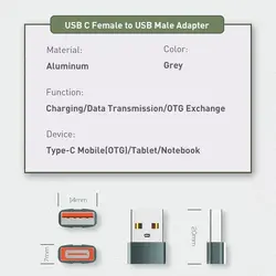 تبدیل OTG یو اس بی به Type C الدینیو ارسال فوریدرتهران  زیر 2ساعت ازساعت 8صبح تا10شبLDNIO LC150 USB C to USB Adapter Transmission