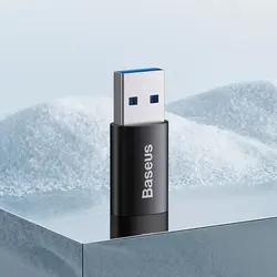 تبدیل OTG تایپ سی به USB 3.1 بیسوس Baseus Ingenuity Mini OTG Adaptor Type C to USB-A 3.1 ZJJQ000001