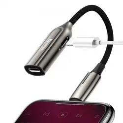 کابل تبدیل یک به دو لایتنینگ Baseus 2in1 iP Male to Dual iP Female Call55-0A با شدت جریان 2 آمپر