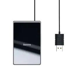 شارژر وایرلس مینی بیسوس Baseus Card Ultra-thin Wireless Charger WX01B-01 توان 15 وات