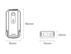 پاوربانک و جامپ استارتر بیسوس Baseus Super Energy Max Car Jump Starter 20000mAh CGNL020001 CRJS04