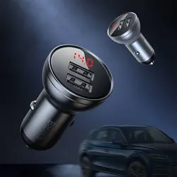 شارژر فندکی بیسوس Baseus Digital Display Car Charger CCBX-0G توان 24 وات